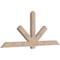 Ekena Millwork Kennewick Smooth Timber Gable Bracket, Douglas Fir, 96"W x 40"H x 3 1/2"D x 5 1/2"F, 10/12 Pitch GBW096X40X0406KEN00SDF - alternate 4